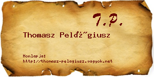 Thomasz Pelágiusz névjegykártya